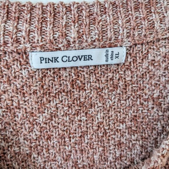 Pink Clover Nickole Textured Sweater Extra Large Stitch Fix Purchase - Picture 2 of 4